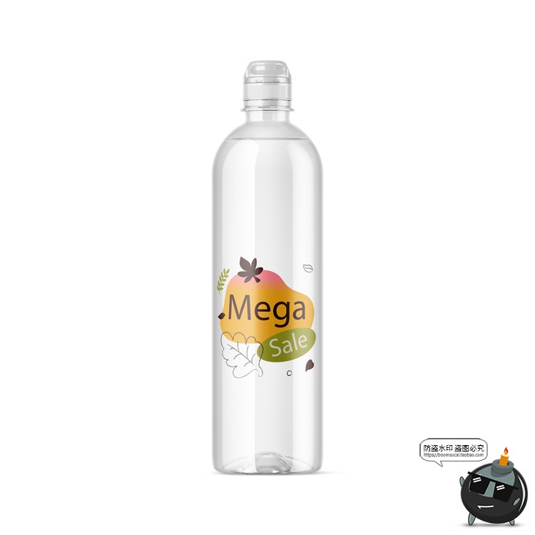 图片[8]-透明玻璃塑料矿泉水饮料果汁瓶子包装效果图展示贴图PSD样机素材-设计猿