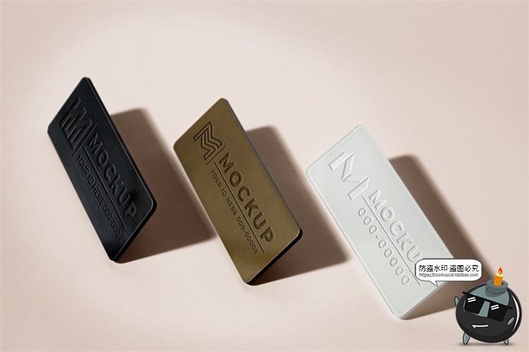 图片[7]-员工工作牌金属名牌铭牌胸牌徽章效果展示PSD模板贴图样机PS素材-设计猿