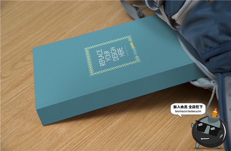 图片[3]-平装书籍书本封面页面效果展示VI智能贴图文创样机PSD模板PS素材-设计猿