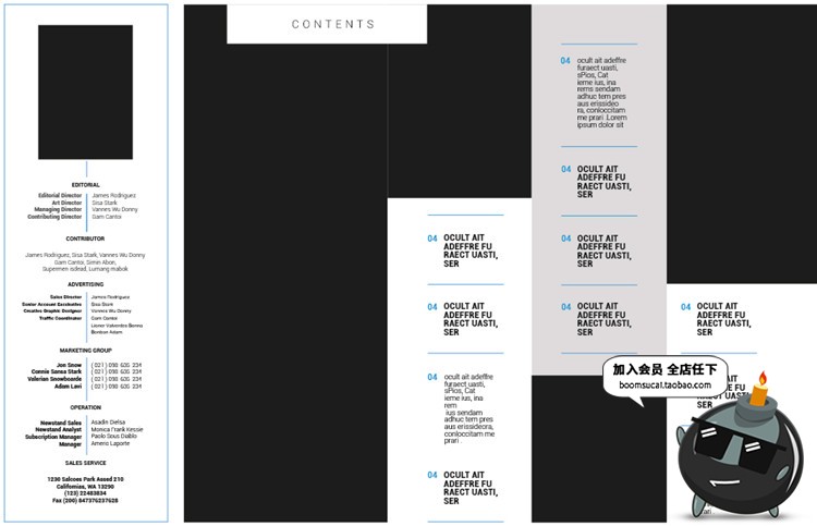 图片[1]-15页旅游杂志画册宣传册品牌手册排版书籍装帧设计AI矢量模板素材-设计猿