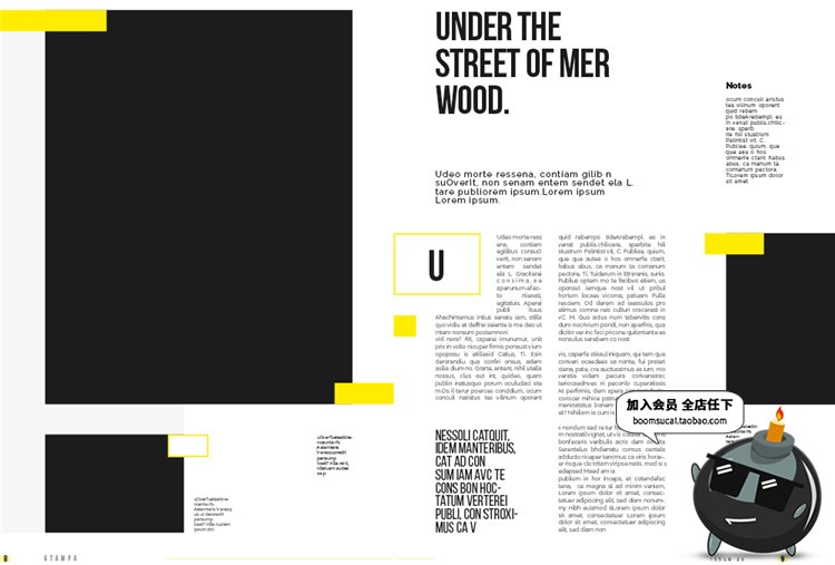 图片[4]-18页品牌手册画册宣传册简约杂志图文排版编排AI矢量模板设计素材-设计猿