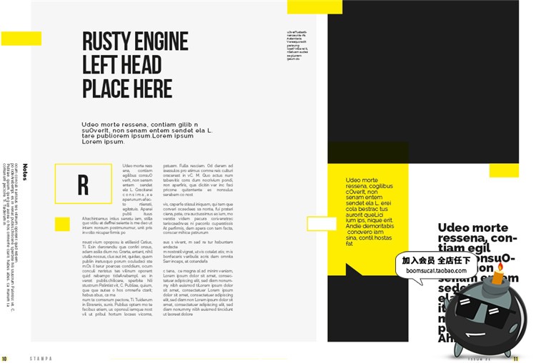 图片[5]-18页品牌手册画册宣传册简约杂志图文排版编排AI矢量模板设计素材-设计猿