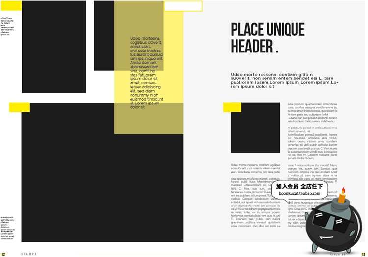 图片[6]-18页品牌手册画册宣传册简约杂志图文排版编排AI矢量模板设计素材-设计猿