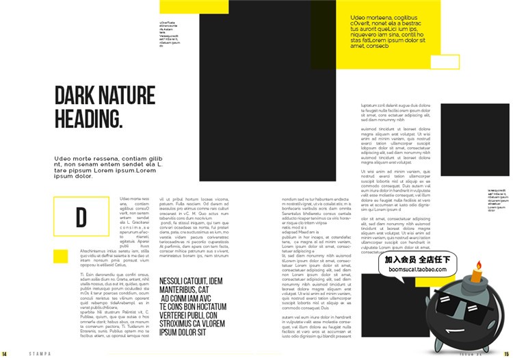 图片[7]-18页品牌手册画册宣传册简约杂志图文排版编排AI矢量模板设计素材-设计猿