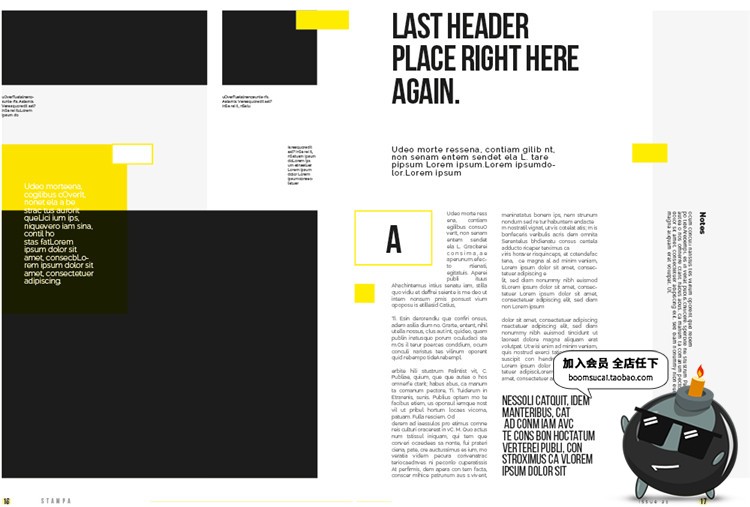 图片[8]-18页品牌手册画册宣传册简约杂志图文排版编排AI矢量模板设计素材-设计猿