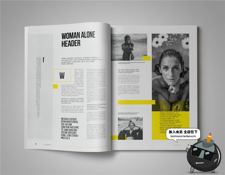 图片[13]-18页品牌手册画册宣传册简约杂志图文排版编排AI矢量模板设计素材-设计猿
