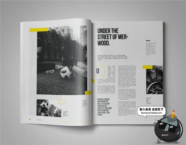 图片[15]-18页品牌手册画册宣传册简约杂志图文排版编排AI矢量模板设计素材-设计猿