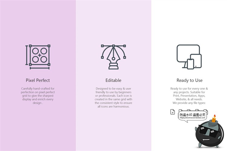 图片[3]-扁平化彩色星际星球外星宇宙太空元素icons图标AI矢量PNG免抠素材-设计猿