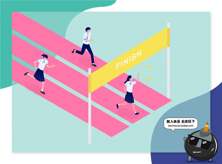 图片[11]-2.5D工作办公学习讨论场景插画元素立体三维网页网页UIAI矢量素材-设计猿