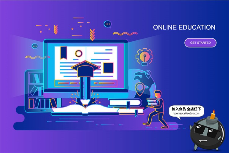 图片[8]-现代色彩扁平化商务概念科技未来广告网页页面元素AI矢量设计素材-设计猿