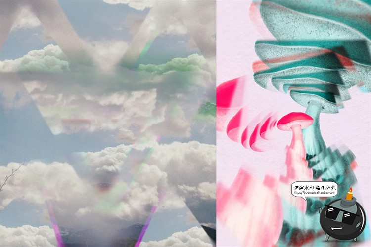 图片[4]-惊叹迷幻无尽循环镜面万花筒特效照片效果特效样机PSD模板PS素材-设计猿