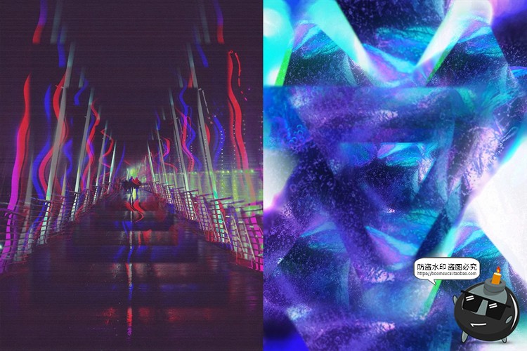 图片[5]-惊叹迷幻无尽循环镜面万花筒特效照片效果特效样机PSD模板PS素材-设计猿