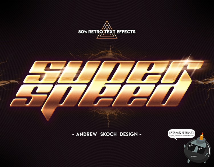 图片[3]-80年代复古风霓虹灯激光潮流文字特效字ASL样式PSD模板PS设计素材-设计猿