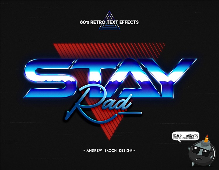 图片[6]-80年代复古风霓虹灯激光潮流文字特效字ASL样式PSD模板PS设计素材-设计猿