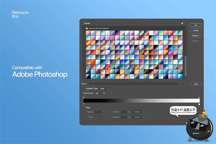 图片[3]-黄昏黎明自然天空蓝天阴天渐变色彩背景底纹GRD格式PS后期素材-设计猿