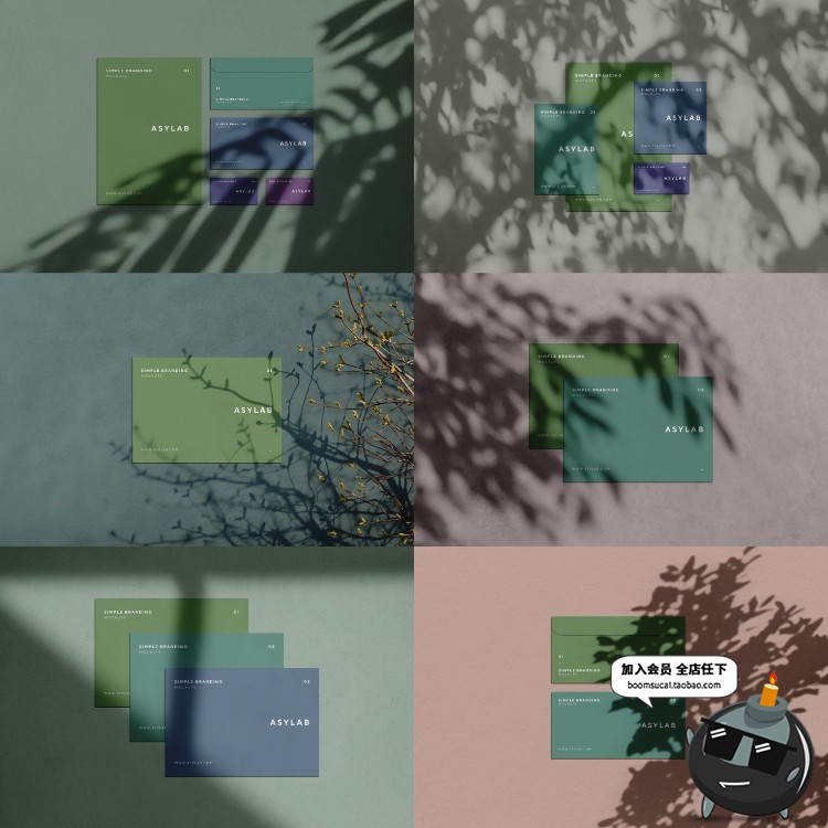 图片[5]-光影阴影影子名片卡片展示效果图VI提案智能贴图场景PSD样机素材-设计猿