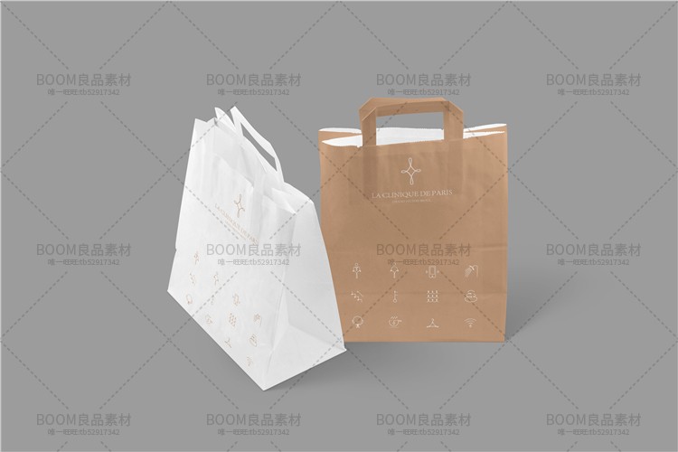 图片[34]-手提袋购物纸袋效果展示标志LOGO智能贴图VI文创样机模板PSD素材-设计猿