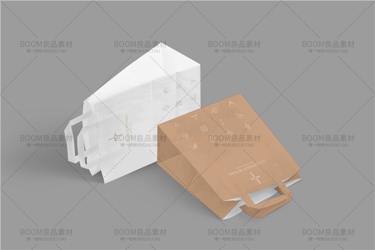图片[35]-手提袋购物纸袋效果展示标志LOGO智能贴图VI文创样机模板PSD素材-设计猿