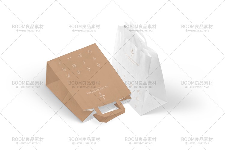 图片[38]-手提袋购物纸袋效果展示标志LOGO智能贴图VI文创样机模板PSD素材-设计猿