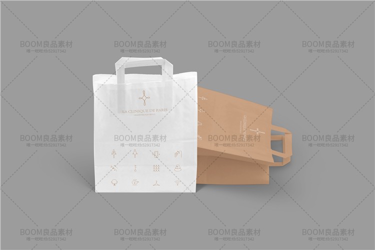 图片[39]-手提袋购物纸袋效果展示标志LOGO智能贴图VI文创样机模板PSD素材-设计猿