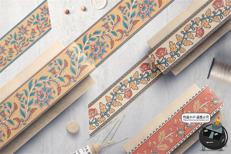 图片[7]-异域民族风情传统装饰纹样边框底纹丝巾墙纸图案AI矢量PNG素材-设计猿