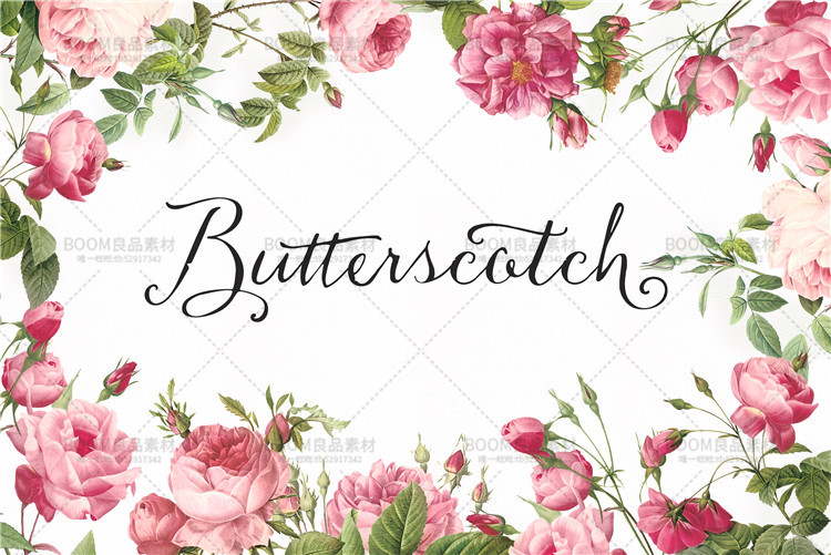 图片[5]-唯美森系玫瑰花环手账花朵请柬标志海报卡片图案PSD设计PNG素材-设计猿