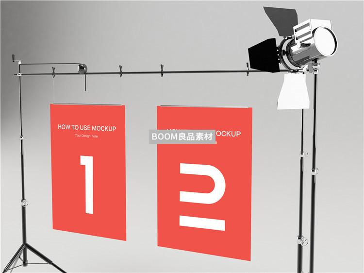 图片[5]-壁挂壁画悬挂海报效果展示海报展示架样机贴图PSD模板PS设计素材-设计猿