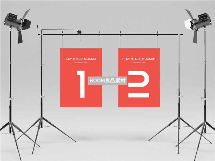 图片[9]-壁挂壁画悬挂海报效果展示海报展示架样机贴图PSD模板PS设计素材-设计猿