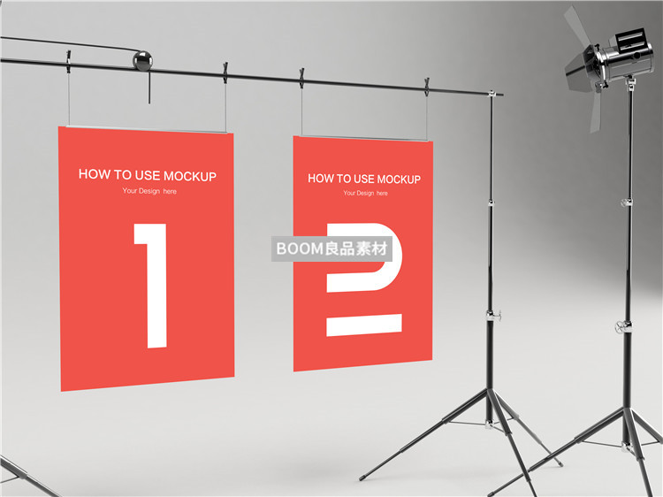 图片[11]-壁挂壁画悬挂海报效果展示海报展示架样机贴图PSD模板PS设计素材-设计猿