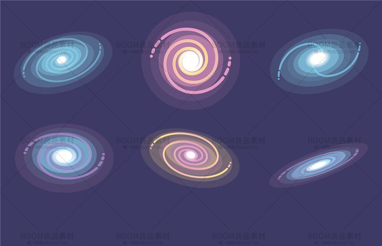 图片[8]-宇宙航空星云银河宇航员手绘渐变科技感背景插画AI矢量设计素材-设计猿
