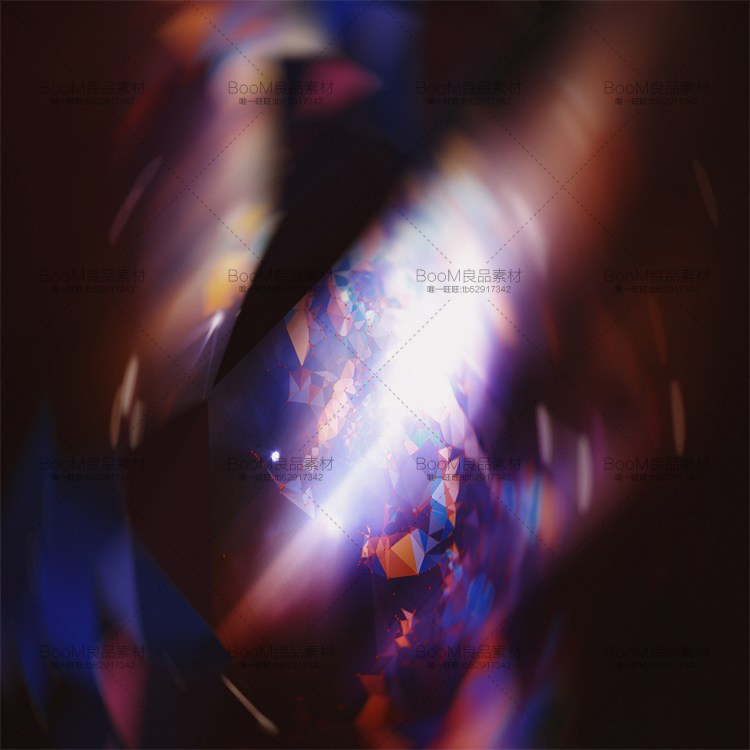 图片[2]-酷炫蓝色几何多边形水晶碎片海报背景图案设计素材JPG图片PS素材-设计猿
