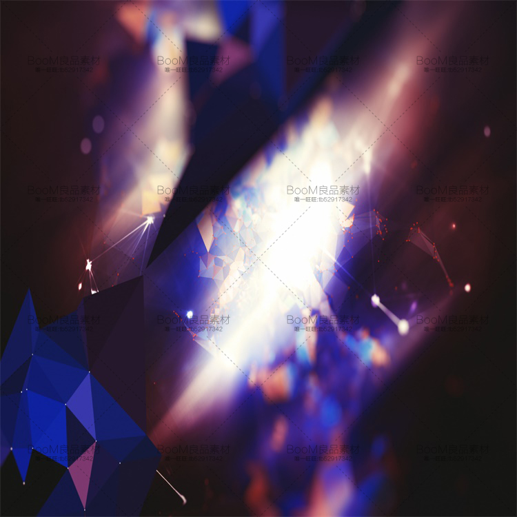 图片[3]-酷炫蓝色几何多边形水晶碎片海报背景图案设计素材JPG图片PS素材-设计猿