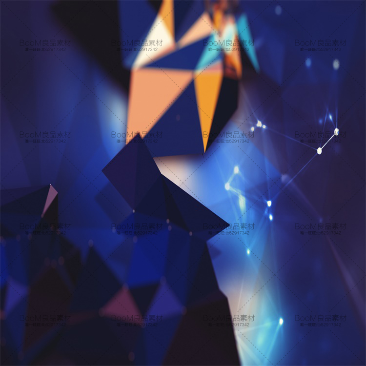 图片[4]-酷炫蓝色几何多边形水晶碎片海报背景图案设计素材JPG图片PS素材-设计猿