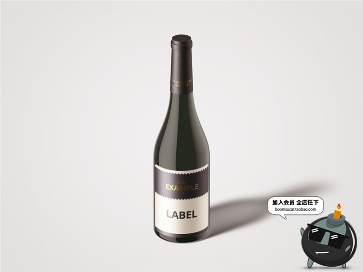 图片[12]-红酒葡萄酒玻璃酒瓶木头塞子包装设计VI样机贴图展示PSD模板素材-设计猿