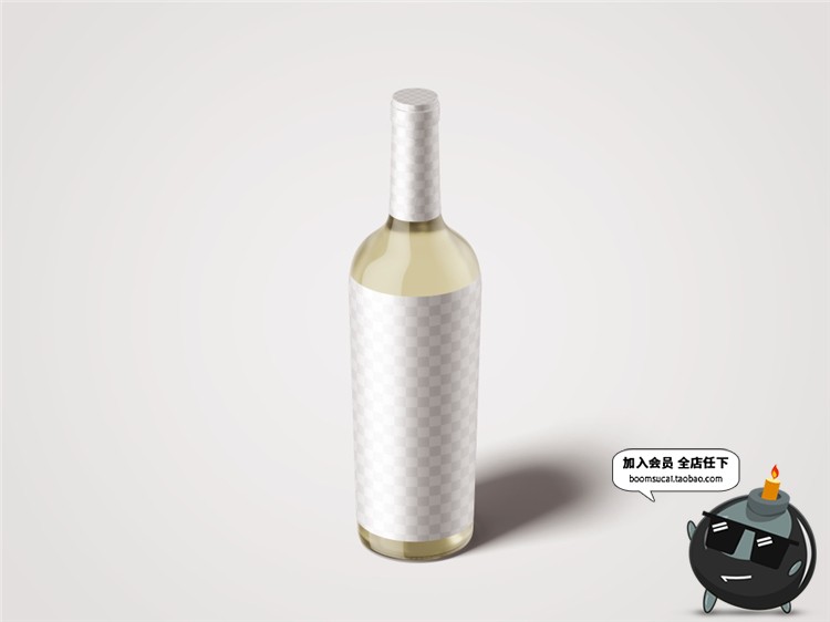 图片[10]-白葡萄酒红酒包装酒瓶玻璃瓶效果图VI样机PSD模板PS设计素材-设计猿