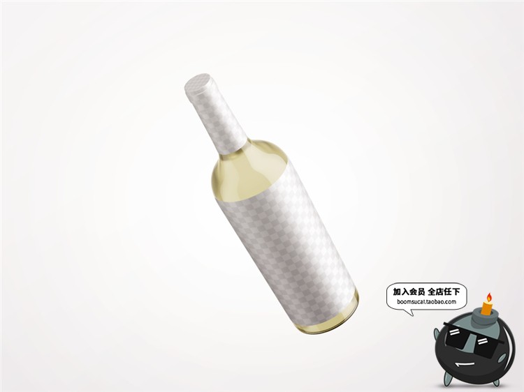 图片[13]-白葡萄酒红酒包装酒瓶玻璃瓶效果图VI样机PSD模板PS设计素材-设计猿