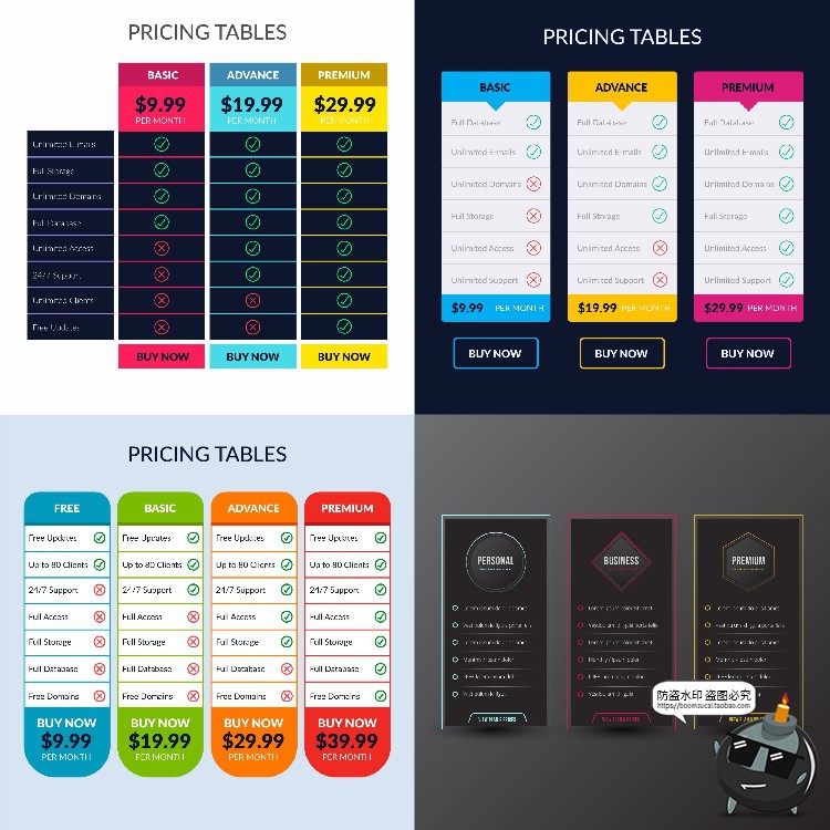 图片[17]-网页分级式UI套餐阶段规格奖励分类优惠活动界面AI矢量模板素材-设计猿