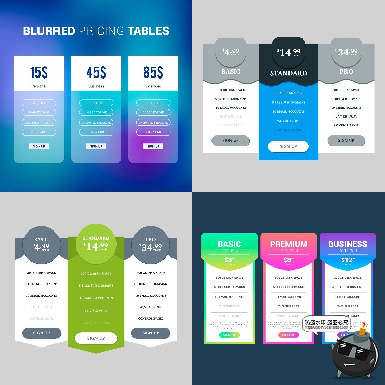 图片[21]-网页分级式UI套餐阶段规格奖励分类优惠活动界面AI矢量模板素材-设计猿