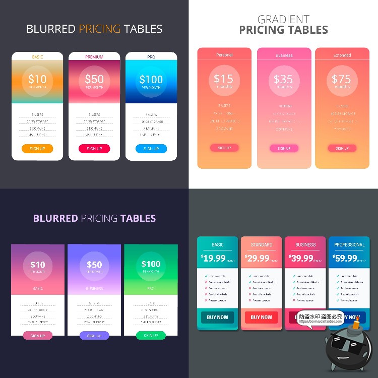 图片[25]-网页分级式UI套餐阶段规格奖励分类优惠活动界面AI矢量模板素材-设计猿