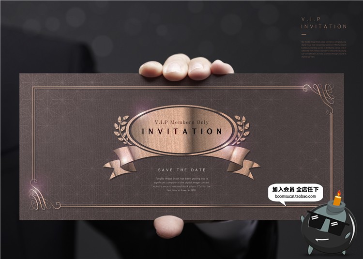 图片[2]-新年贺卡卡片欧式花纹邀请函海报广告模板分层PSD设计PS素材-设计猿