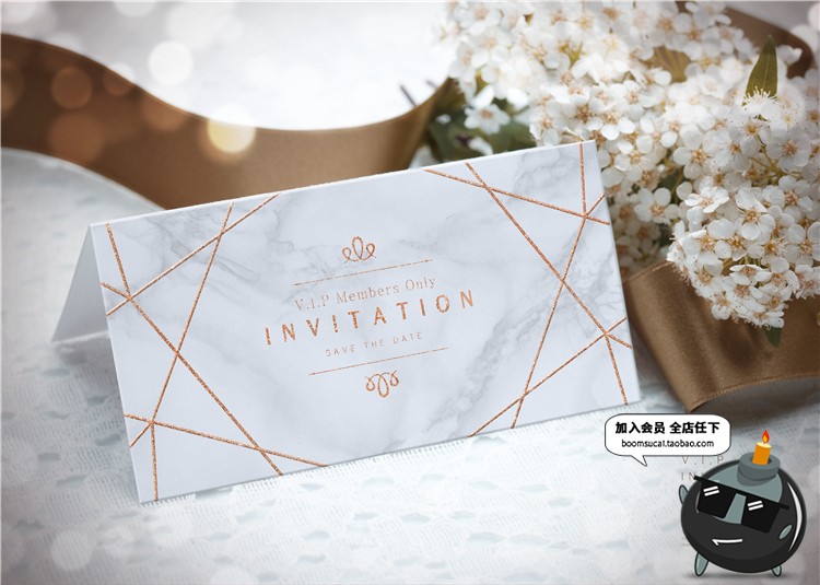 图片[3]-新年贺卡卡片欧式花纹邀请函海报广告模板分层PSD设计PS素材-设计猿