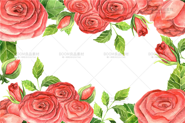 图片[5]-唯美森系手绘水彩花朵花卉手账元素请柬卡片PSD+PNG免扣设计素材-设计猿