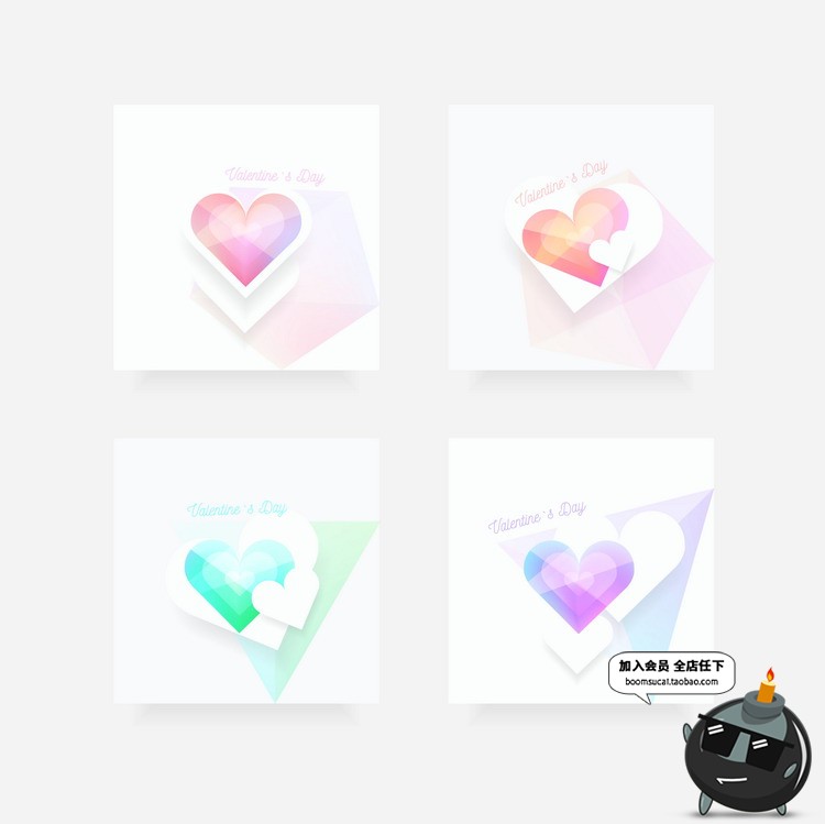 图片[2]-多彩时尚潮流质感几何炫彩渐变底纹海报广告晶体插画AI矢量素材-设计猿