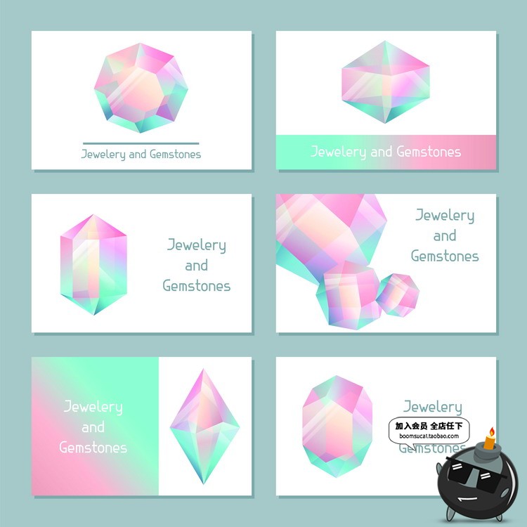 图片[4]-多彩时尚潮流质感几何炫彩渐变底纹海报广告晶体插画AI矢量素材-设计猿