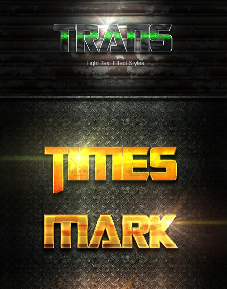 图片[1]-黄金金属黄色金色质感艺术字体样式PS效果特效叠加设计ASL素材-设计猿