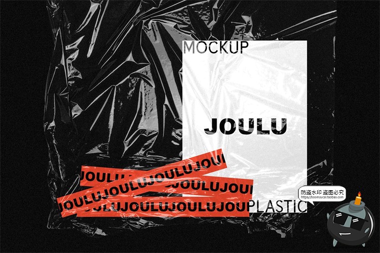 图片[5]-透明塑料褶皱薄膜胶膜包装效果样机mockup智能贴图PSD模版PS素材-设计猿