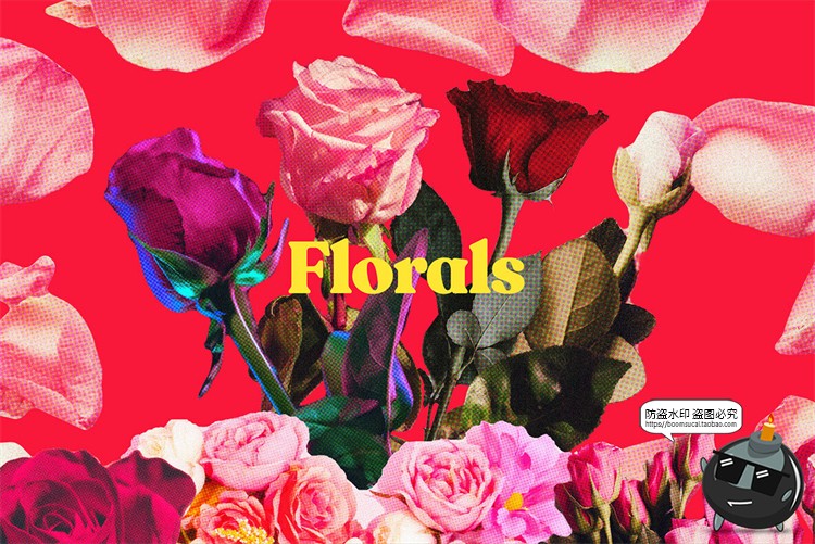 图片[4]-复古情人节玫瑰花爱心恋爱礼物爱情装饰元素剪贴画PNG免抠素材-设计猿