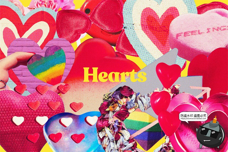 图片[6]-复古情人节玫瑰花爱心恋爱礼物爱情装饰元素剪贴画PNG免抠素材-设计猿