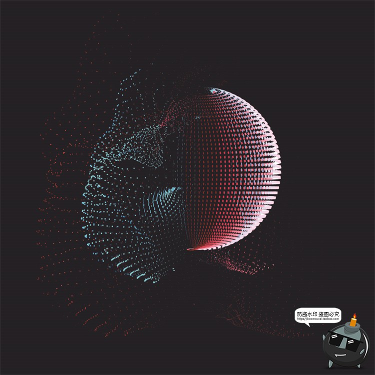 图片[6]-科技科幻风格粒子球体计算背景底纹装饰元素后期合成AI矢量素材-设计猿