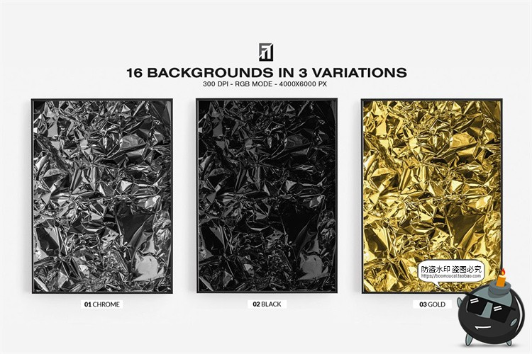 图片[7]-金属铝箔皱褶锡纸纹理背景底纹素材PNG免抠格式JPG图片背景素材-设计猿